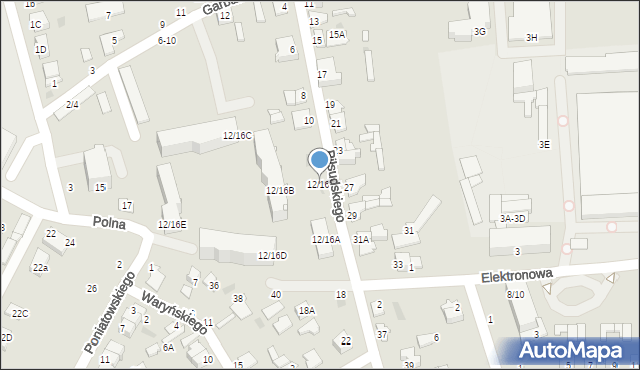 Nasielsk, Piłsudskiego Józefa, marsz., 12/16, mapa Nasielsk