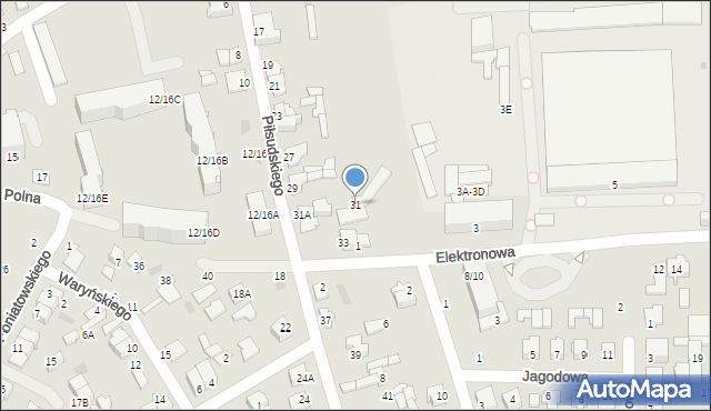 Nasielsk, Piłsudskiego Józefa, marsz., 31, mapa Nasielsk