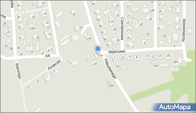 Nasielsk, Piłsudskiego Józefa, marsz., 38A, mapa Nasielsk