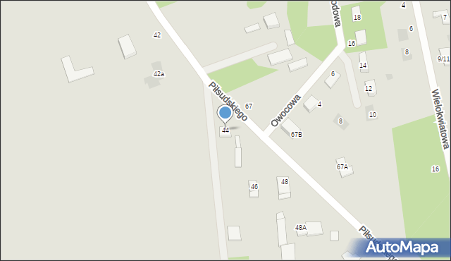 Nasielsk, Piłsudskiego Józefa, marsz., 44, mapa Nasielsk