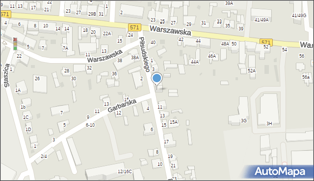 Nasielsk, Piłsudskiego Józefa, marsz., 7, mapa Nasielsk