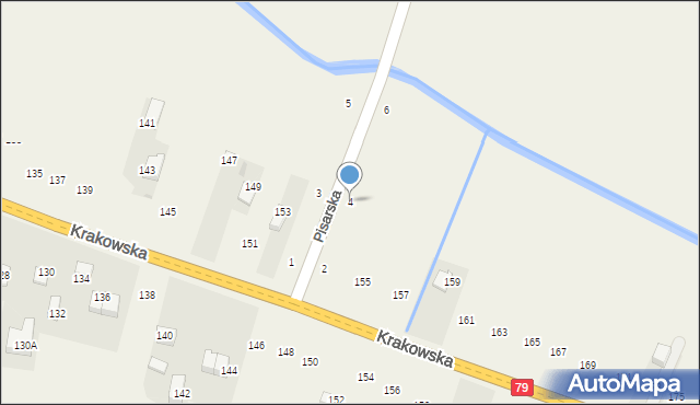 Nawojowa Góra, Pisarska, 4, mapa Nawojowa Góra