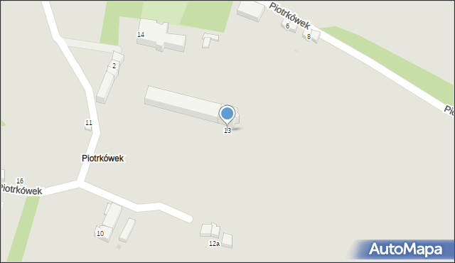 Niemcza, Piotrkówek, 13, mapa Niemcza