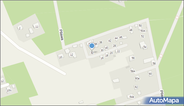 Nieporęt, Pilawa, 32, mapa Nieporęt