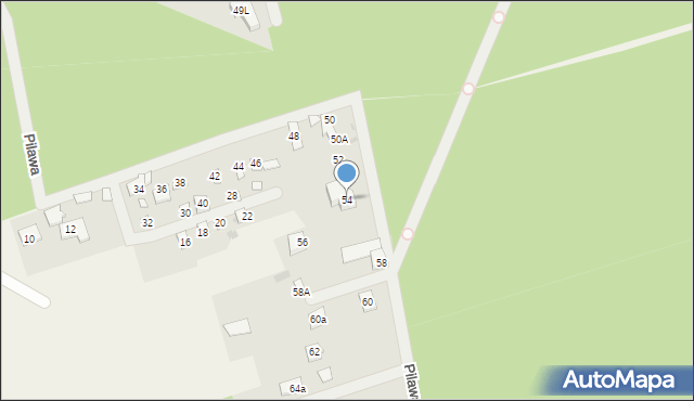 Nieporęt, Pilawa, 54, mapa Nieporęt