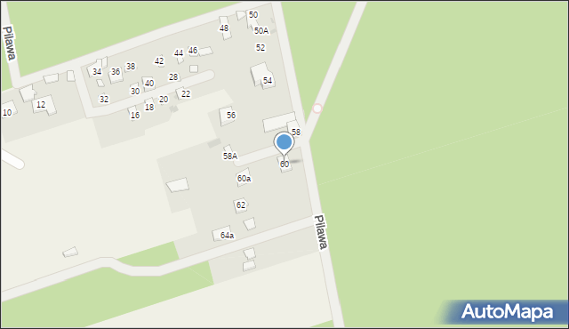 Nieporęt, Pilawa, 60, mapa Nieporęt