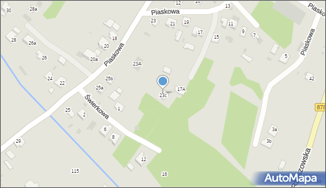 Nisko, Piaskowa, 23c, mapa Nisko