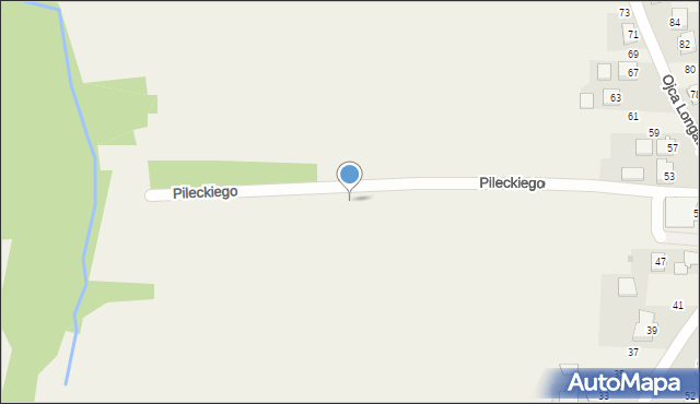 Niżna Łąka, Pileckiego Witolda, rtm., 29, mapa Niżna Łąka