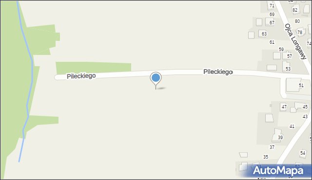 Niżna Łąka, Pileckiego Witolda, rtm., 87, mapa Niżna Łąka