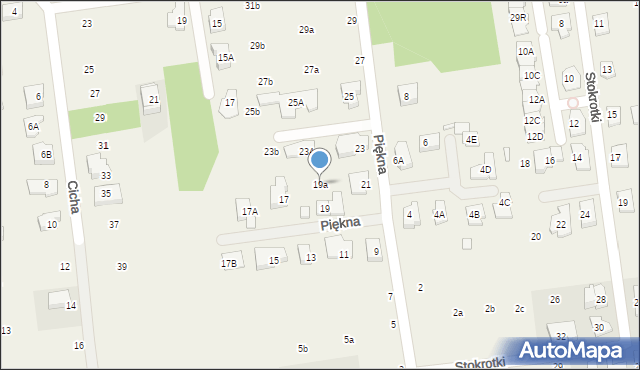 Nowa Iwiczna, Piękna, 19a, mapa Nowa Iwiczna