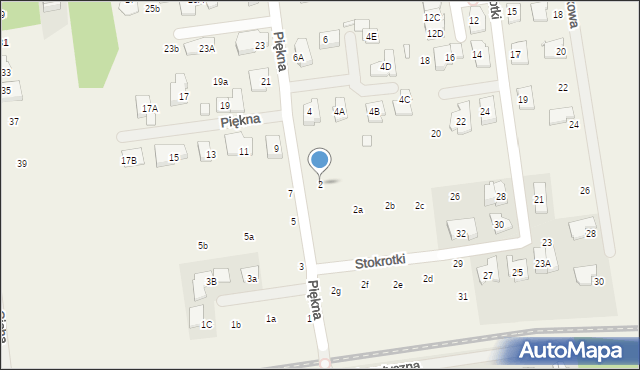 Nowa Iwiczna, Piękna, 2, mapa Nowa Iwiczna