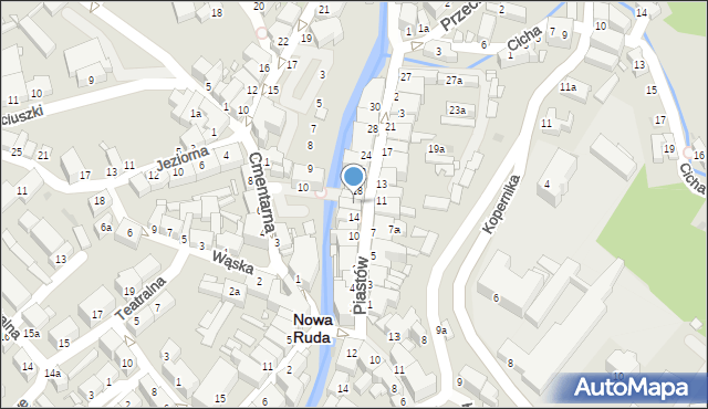 Nowa Ruda, Piastów, 16, mapa Nowa Ruda