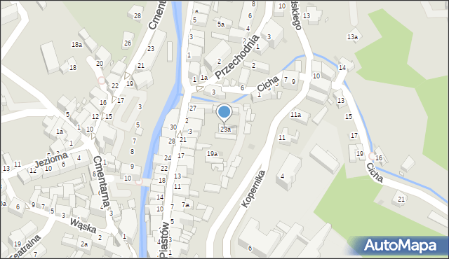 Nowa Ruda, Piastów, 23a, mapa Nowa Ruda