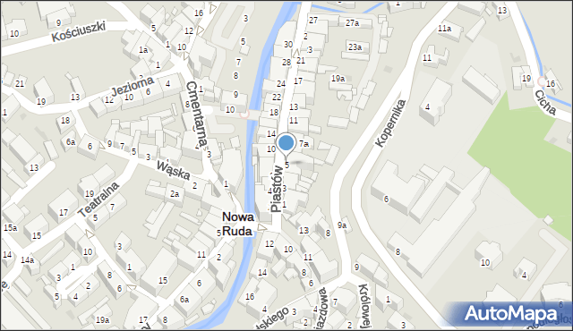 Nowa Ruda, Piastów, 5, mapa Nowa Ruda