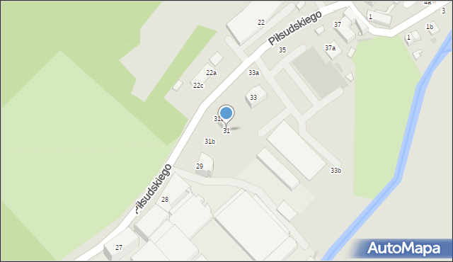 Nowa Ruda, Piłsudskiego Józefa, marsz., 31, mapa Nowa Ruda