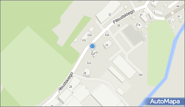 Nowa Ruda, Piłsudskiego Józefa, marsz., 31a, mapa Nowa Ruda