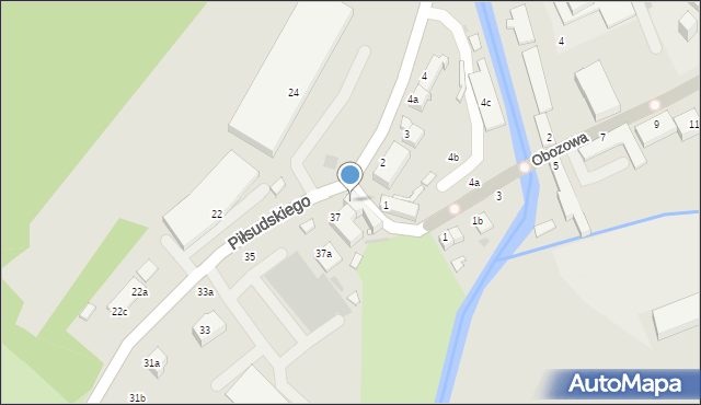 Nowa Ruda, Piłsudskiego Józefa, marsz., 39, mapa Nowa Ruda