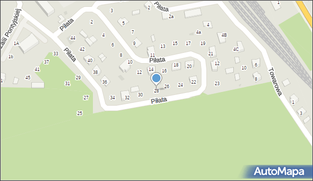 Nowa Sarzyna, Piłata Władysława, 28, mapa Nowa Sarzyna