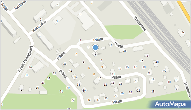 Nowa Sarzyna, Piłata Władysława, 5, mapa Nowa Sarzyna