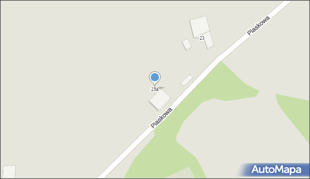 Nowa Sól, Piaskowa, 23a, mapa Nowa Sól