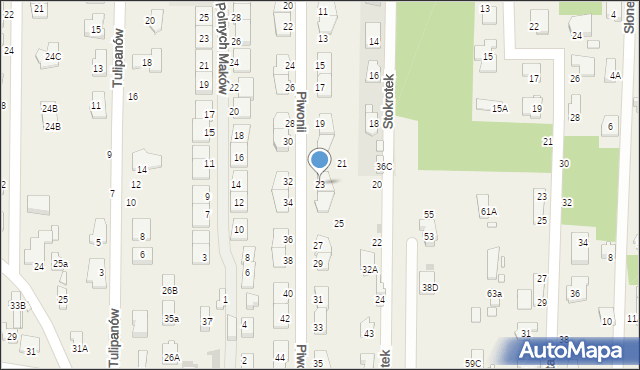 Nowa Wieś, Piwonii, 23, mapa Nowa Wieś