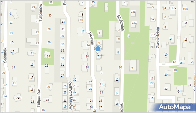 Nowa Wieś, Piwonii, 7, mapa Nowa Wieś