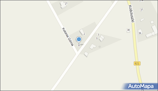 Nowa Wieś Ełcka, Piłsudskiego Józefa, marsz., 4, mapa Nowa Wieś Ełcka