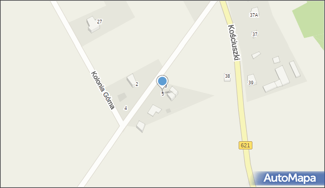 Nowa Wieś Ełcka, Piłsudskiego Józefa, marsz., 5, mapa Nowa Wieś Ełcka