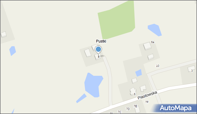 Nowa Wieś Przywidzka, Piastowska, 8, mapa Nowa Wieś Przywidzka