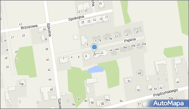 Nowe Iganie, Piękna, 10, mapa Nowe Iganie