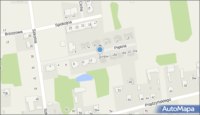 Nowe Iganie, Piękna, 14, mapa Nowe Iganie