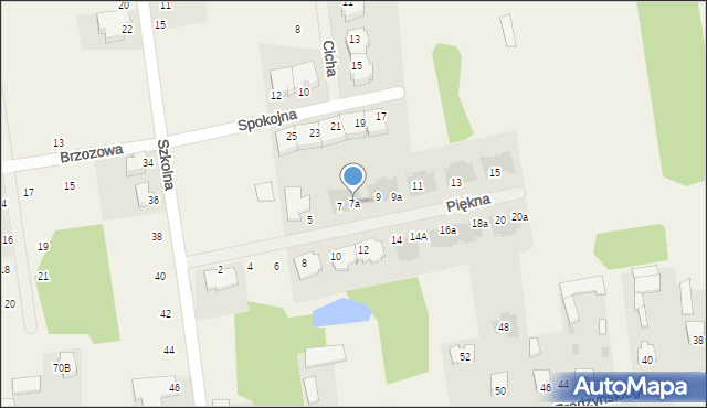 Nowe Iganie, Piękna, 7a, mapa Nowe Iganie