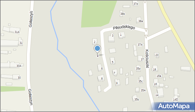 Nowe Miasteczko, Piłsudskiego Józefa, marsz., 4, mapa Nowe Miasteczko