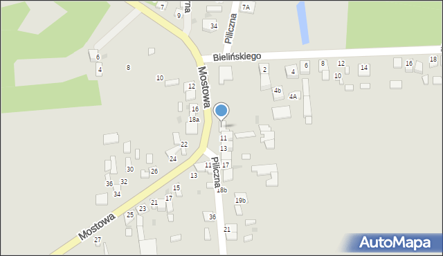 Nowe Miasto nad Pilicą, Piliczna, 9a, mapa Nowe Miasto nad Pilicą