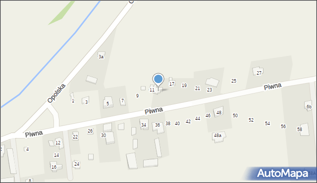 Nowe Załubice, Piwna, 15, mapa Nowe Załubice