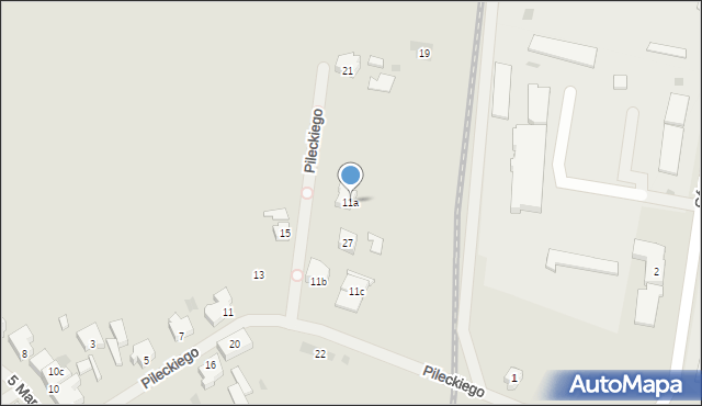 Nowogard, Pileckiego Witolda, rtm., 11a, mapa Nowogard