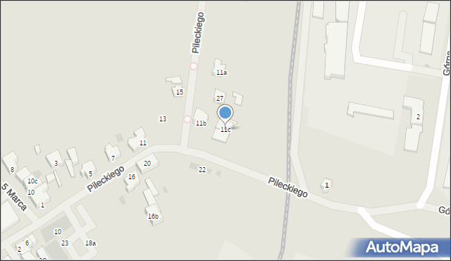 Nowogard, Pileckiego Witolda, rtm., 11c, mapa Nowogard