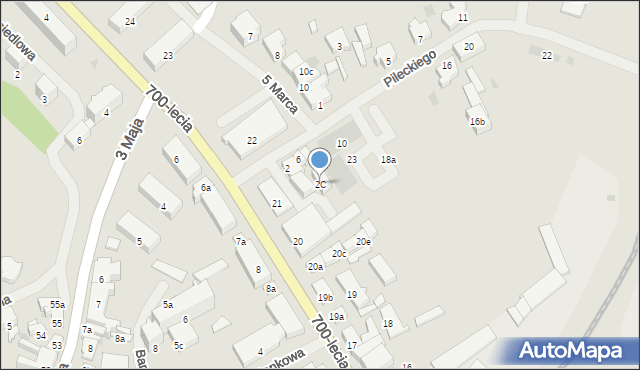 Nowogard, Pileckiego Witolda, rtm., 2C, mapa Nowogard