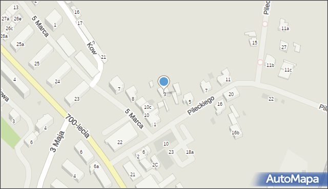 Nowogard, Pileckiego Witolda, rtm., 3, mapa Nowogard