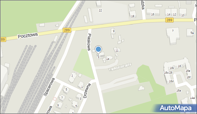 Nowogród Bobrzański, Piaskowa, 1, mapa Nowogród Bobrzański