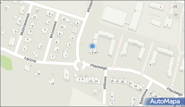 Nowy Dwór Mazowiecki, Pileckiego Witolda, rtm., 1, mapa Nowy Dwór Mazowiecki
