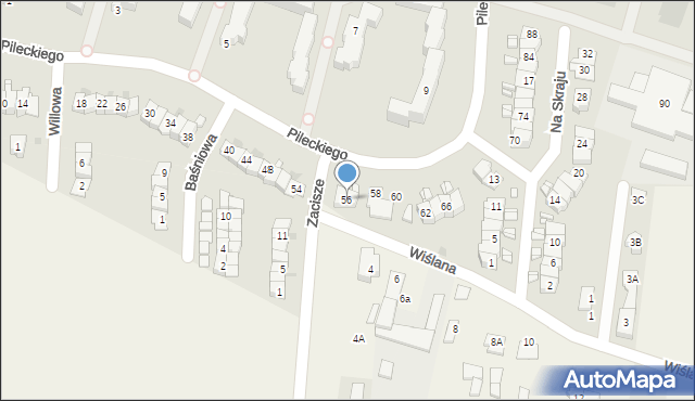 Nowy Dwór Mazowiecki, Pileckiego Witolda, rtm., 56, mapa Nowy Dwór Mazowiecki