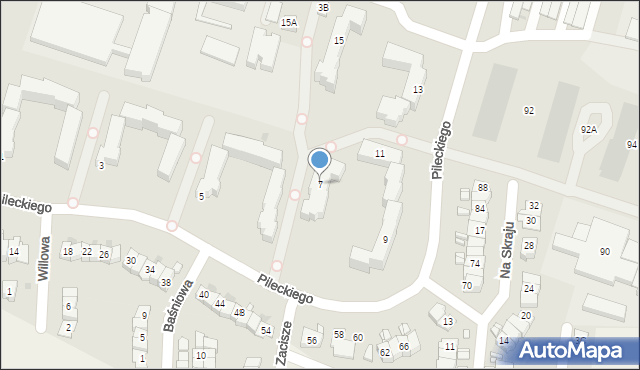 Nowy Dwór Mazowiecki, Pileckiego Witolda, rtm., 7, mapa Nowy Dwór Mazowiecki