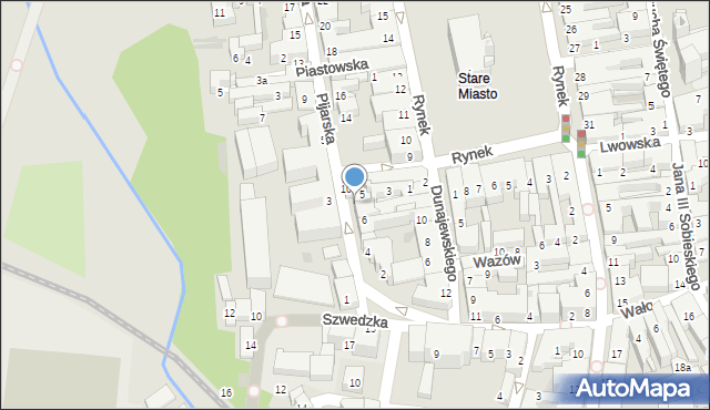 Nowy Sącz, Pijarska, 8, mapa Nowego Sącza