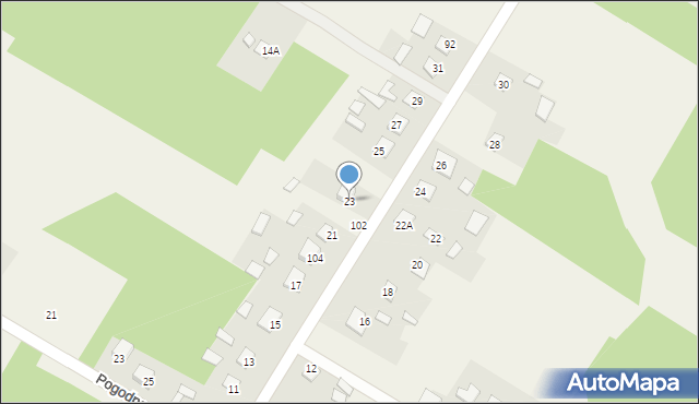 Nurzec-Stacja, Piaskowa, 23, mapa Nurzec-Stacja