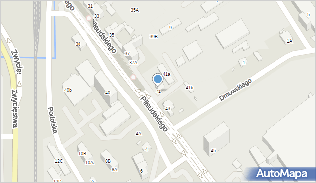 Nysa, Piłsudskiego Józefa, marsz., 41, mapa Nysy