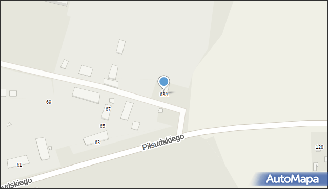 Nysa, Piłsudskiego Józefa, marsz., 63A, mapa Nysy