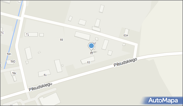 Nysa, Piłsudskiego Józefa, marsz., 65, mapa Nysy