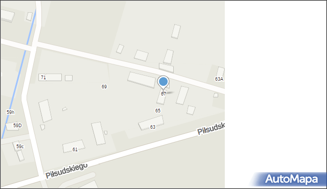 Nysa, Piłsudskiego Józefa, marsz., 67, mapa Nysy