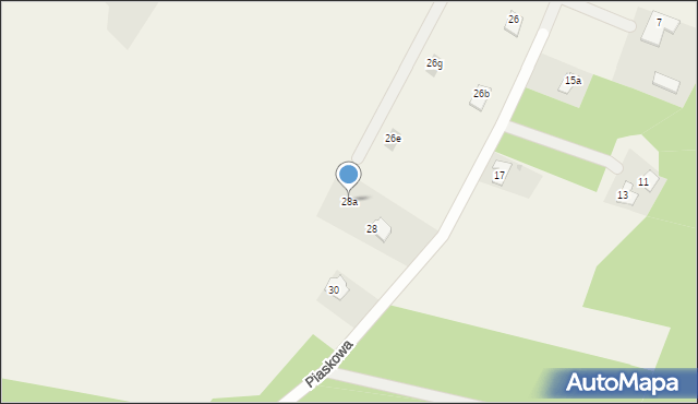 Obrowo, Piaskowa, 28a, mapa Obrowo